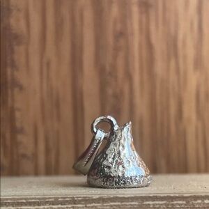 Vintage Sterling Silver Hershey's Kiss Charm - Silver